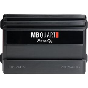 MB Quart FA1-1000.1 Mono Channel Car Audio Amplifier (Black) - Class SQ Amp, 1000-Watt, 1 Ohm Stable, Variable Electronic Crossover, LED System Protection, Heavy Duty Connections, Bass Remote Included