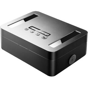 Vaydeer Metal Time Lock Box, Phone Locked box with Timer, Locking Safe Storage, Self-Control Locker with USB C Charge, Child Lock, Smart Timed Release Jail for Phone/iPad Mini/Remote/Medicine/Snack