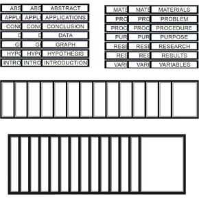 HAUTOCO 38 Sheets Science Fair Display Boards Supplies 28 Self Adhesive Presentation Science Subtitles 4 Science Fair Project Titles 6 Personalized Letter Stickers for Classroom Office, Colorful