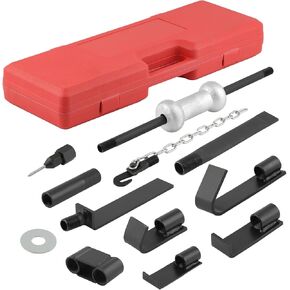 maXpeedingrods 13LBS Slide Hammer Dent Puller Set, Heavy Duty Auto Body Truck Repair Tool Kit, Automotive Dent Remover, 18 Pieces Slide Hammer Puller Set, Blue
