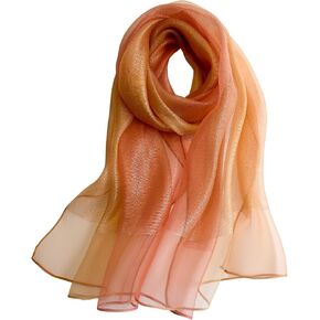 WINCESS.YU Women Double-Layer Scarf Long Shawls and Wraps for Wedding Lightweight Pashmina Fashion Scarves in Saudi Arabia