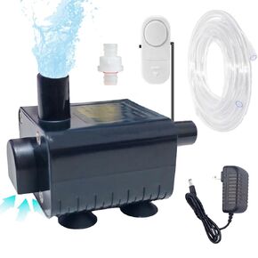 Upgraded Small HVAC Condensate Pump, 6.5ft Lift, Auto Submersible Pump with Level Sensor, Sump Pump, 12V Mini Drain Pump For Dehumidifier/Air Conditioner/Ice Maker/Furnace/Air Cooler, Auto Shut Off
