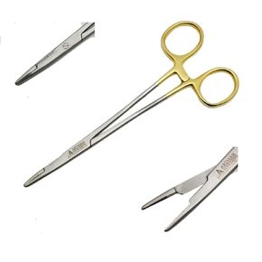 Olsen Hegar Needle Holder, Needle Driver with Scissors Cutting Edges, Scissor Clamp Forceps with Tungsten Carbide ARTMAN Brand (6 Inch)