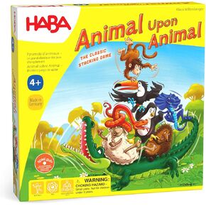 HABA Animal Upon Animal - Classic Wooden Stacking Game Fun for The Whole Family (Made in Germany), 4 years & up