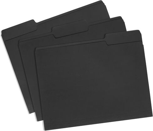 Blue Summit Supplies 100 White File Folders, 1/3 Cut Tab with Assorted Positions, Letter Size, Great for Organizing and Easy File Storage, 100 Pack in Saudi Arabia