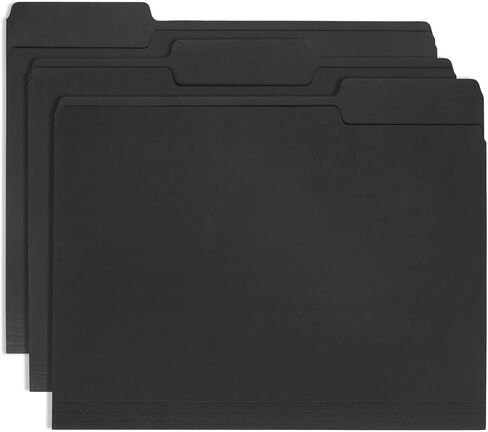 Blue Summit Supplies 100 White File Folders, 1/3 Cut Tab with Assorted Positions, Letter Size, Great for Organizing and Easy File Storage, 100 Pack in Saudi Arabia
