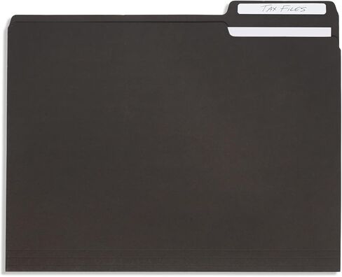 Blue Summit Supplies 100 White File Folders, 1/3 Cut Tab with Assorted Positions, Letter Size, Great for Organizing and Easy File Storage, 100 Pack in Saudi Arabia