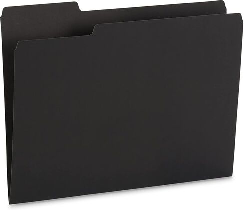Blue Summit Supplies 100 White File Folders, 1/3 Cut Tab with Assorted Positions, Letter Size, Great for Organizing and Easy File Storage, 100 Pack in Saudi Arabia