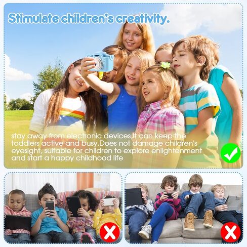 كاميرا للأطفال للفتيات، كاميرا سيلفي للأطفال بعدستين، ألعاب كاميرا رقمية عالية الدقة للأطفال لعمر 4 5 6 7 8 9 سنوات هدايا عيد ميلاد فتاة تبلغ من العمر 9 سنوات، مشغل MP3، كاميرا للأطفال من سن 10 إلى 12 عامًا، كاميرا للأطفال الصغار مع بطاقة 32 جيجابايت بالل in Kuwait