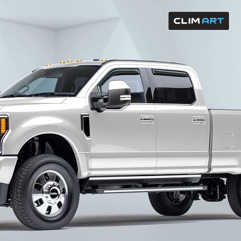 CLIM ART in-Channel Incredibly Durable Rain Guards for Chevrolet (Chevy) Silverado/GMC Sierra 2014-2018 Crew Cab, Truck Accessories, Vent Window Visors, Original Window Deflectors, 4pcs - 614224 in Saudi Arabia