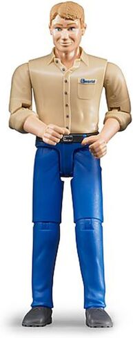 Bruder bworld 60022 Man with Dark Skin/Blue Jeans Toy Figure in Kuwait