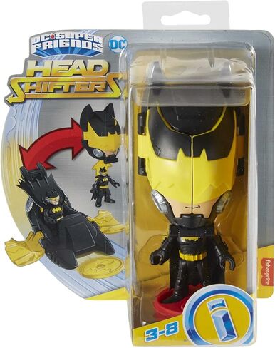 Fisher-Price Imaginext DC Super Friends Batman Toy Head Shifters Batmobile & Figure Set for Preschool Pretend Play Kids Ages 3+ Years in Kuwait