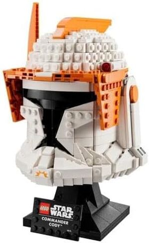 LEGO Star Wars Clone Commander Cody Helmet 75350 Collectible Building Set - Featuring Authentic Details, Office Decor Display Model for Adults, The Clone Wars Collection Memorabilia and Gift Idea in Saudi Arabia