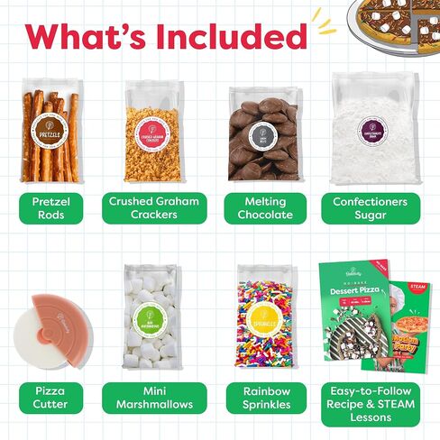 BAKETIVITY No-Bake Crunch Bars Kids Baking Kit & STEAM Lessons | No Oven Required, Easy to Make Crunch Chocolate Bars for Kids Ages 6+ | Kids Baking Set with Pre-Measured Ingredients | Fun Kids Gift in Saudi Arabia