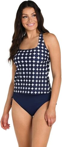 24th & Ocean Women's Over The Shoulder Tankini Swimsuit Top in Saudi Arabia