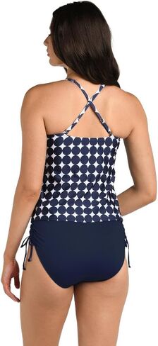 24th & Ocean Women's Over The Shoulder Tankini Swimsuit Top in Saudi Arabia
