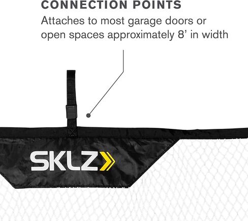 شبكة ضرب البيسبول والكرة اللينة المحمولة من SKLZ مع قبو، أسود، 7 × 7 أقدام in Kuwait