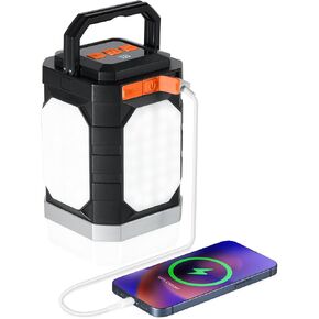 Sinvitron LED Camping Lantern,30000mAh Power Bank,Rechargeable Lantern1000LM, Up to 350H Running,3 Light Modes,Waterproof Tent Lights for Camping Essential, Lanterns for Power Outages,Hurricane,Hiking