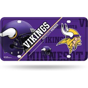 RICO INDUSTRIES NFL Carolina Panthers Unisex Carolina Panthers License Plate Metalcarolina Panthers License Plate Metal, Team Color, One Size