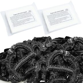 Disposable Potty Liners, On-The-Go Refill Disposable Potty Bags with Storage Bag and Absorbent Pad for BlueSnail Travel Potty（40 Count Elasticated Black）