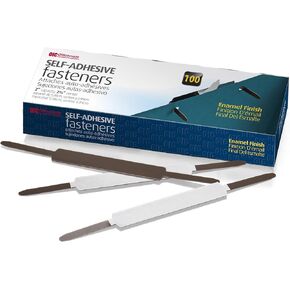 OIC® Self-Adhesive Fasteners, 2" Capacity, Box Of 100