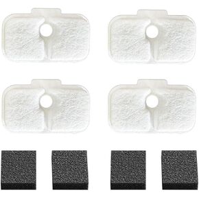 ETOB Water Fountain Filter Replacement for Petlibro - Pack of 16 Pre-Filter Sponges Compatible with PLWF105, PLWF115, PLWF005 - Keep Your Pet Libro Fountain Clean and Fresh with PET STANDARD Filters
