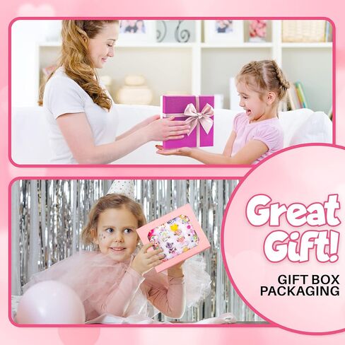 ArtCreativity Little Girls Ring Set - Set of 36 Rings for Girls - Multi-Colored Kids’ Rings in Heart Window Box - Little Girls Jewelry for Dress Up and Accessorizing - Adjustable Rings for Ages 4-10 in Saudi Arabia