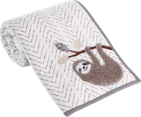 Lambs & Ivy Goodnight Moon Gray Appliqued and Embroidered Fleece Baby Blanket in Saudi Arabia