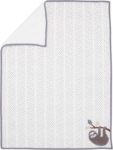 Lambs & Ivy Goodnight Moon Gray Appliqued and Embroidered Fleece Baby Blanket in Saudi Arabia
