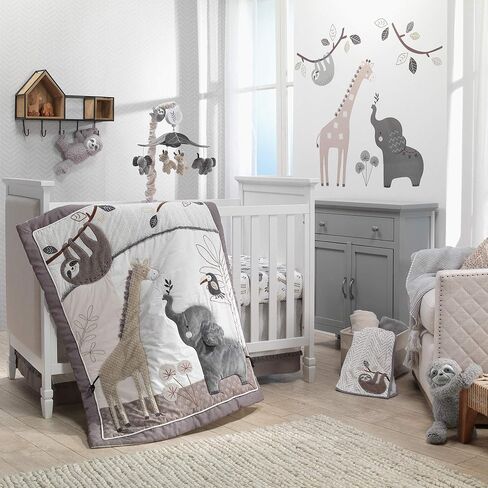Lambs & Ivy Goodnight Moon Gray Appliqued and Embroidered Fleece Baby Blanket in Saudi Arabia