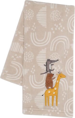 Lambs & Ivy Goodnight Moon Gray Appliqued and Embroidered Fleece Baby Blanket in Saudi Arabia