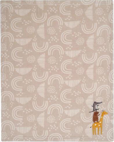Lambs & Ivy Goodnight Moon Gray Appliqued and Embroidered Fleece Baby Blanket in Saudi Arabia