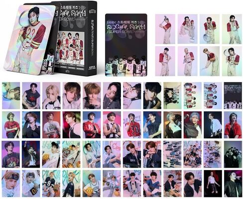 55PCS StrayKids 2024 New Album Photocard,StrayKids New Album Lomo Cards Greeting Cards Gift for Fan Collection (Pink) in Saudi Arabia