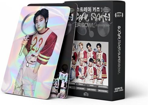 55PCS StrayKids 2024 New Album Photocard,StrayKids New Album Lomo Cards Greeting Cards Gift for Fan Collection (Pink) in Saudi Arabia