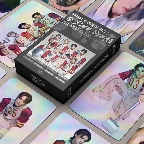 55PCS StrayKids 2024 New Album Photocard,StrayKids New Album Lomo Cards Greeting Cards Gift for Fan Collection (Pink) in Saudi Arabia