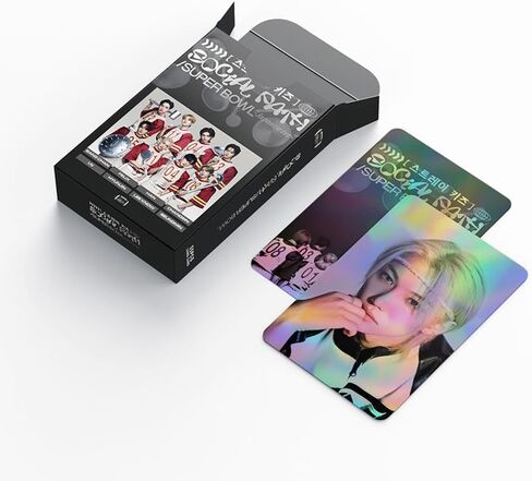 55PCS StrayKids 2024 New Album Photocard,StrayKids New Album Lomo Cards Greeting Cards Gift for Fan Collection (Pink) in Saudi Arabia