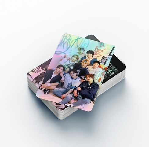 55PCS StrayKids 2024 New Album Photocard,StrayKids New Album Lomo Cards Greeting Cards Gift for Fan Collection (Pink) in Saudi Arabia
