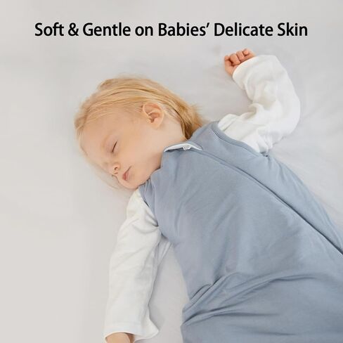 BubblePanda Rayon Made from Bamboo Sleep Sack 0-6 Months 2.5 Tog Soft Warm Quilted Toddler Sleeping Sack 3-6 Months for Infant Newborn Babies 2-Way Zipper Baby Wearable Blanket 0-3 Months in Kuwait