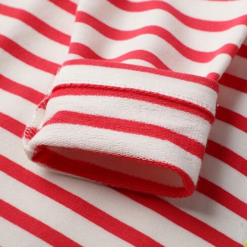 Teen Baby Girls Dress Stripes Hoodie Pullover Cotton Long Sleeve Round Neck Hooded Dresses Clothing in Saudi Arabia