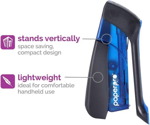 Bostitch Office Compact Classic Desktop Stapler,15 Sheet Capacity, No Effort, Includes 105 Staples, One Finger, 80% Easier Stapling- Great for Carpal Tunnel and Arthritis, Assorted (Colors May Vary) in Kuwait