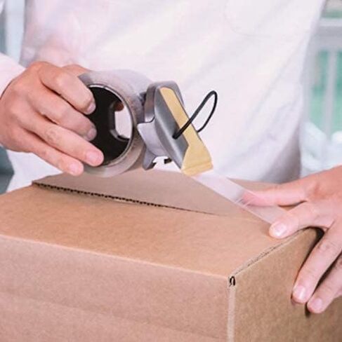 تيب تيرور شريط تغليف شديد التحمل، لاصق من الدرجة التجارية، شفاف، سمك 2.04 مل، 48 ملم × 50 متر (1.9 انش × 54.68 ياردة) لكل لفة، 6 قطع in Kuwait