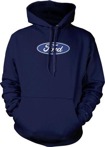 Ford Oval Hooded Sweatshirt Ford Logo Design Hoodie Motor Company Car Enthusiast Pullover Hood Classic Retro in Kuwait