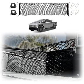 Muslogy for Maverick Cargo Mesh Net Accessories Stretchable Trunk Organizer Cargo Net Elastic Mesh Bed Net with Hooks Compatible with Ford Maverick XL XLT 2022 2023 2024