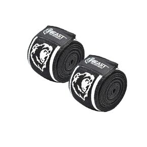 Knee Wraps (Pair) for Squats with Fastening Support, Powerlifting, Weightlifting, Cross Training, Leg Press,- Flexible 78" 98" Knee Wraps for Squatting - Men & Women