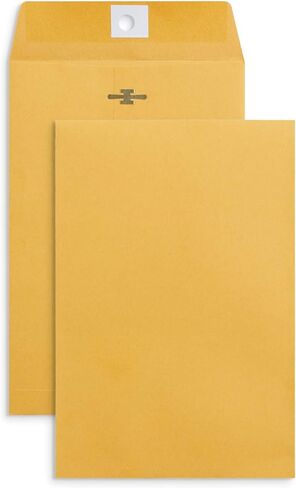 Blue Summit Supplies 100 9" x 12" Clasp Envelopes with Gummed Seal, Letter Size Clasp Mailing Envelopes Made From 28lb Kraft Paper, For Mailing Larger Papers or Magazine, Bulk 100 Pack in Saudi Arabia