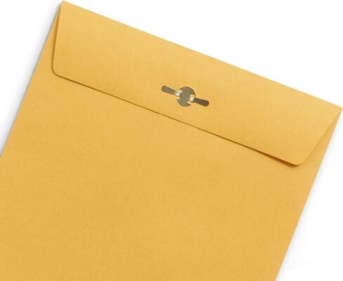 Blue Summit Supplies 100 9" x 12" Clasp Envelopes with Gummed Seal, Letter Size Clasp Mailing Envelopes Made From 28lb Kraft Paper, For Mailing Larger Papers or Magazine, Bulk 100 Pack in Saudi Arabia