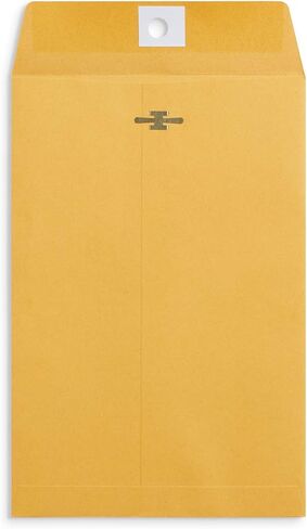 Blue Summit Supplies 100 9" x 12" Clasp Envelopes with Gummed Seal, Letter Size Clasp Mailing Envelopes Made From 28lb Kraft Paper, For Mailing Larger Papers or Magazine, Bulk 100 Pack in Saudi Arabia