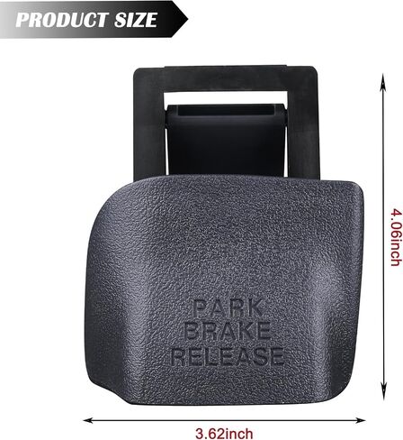 Parking Brake Release Handle (Brown) Compatible with 1998-2002 Dodge Ram 1500 2500 3500 Replaces RU38VK9AA in Kuwait