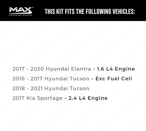 Max Advanced Brakes Elite XDS Front Cross-Drill & Slots Rotors with Elite Max Brake Pads KT039781 in Kuwait