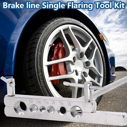 smseace 1/4" Brake Line Flaring Tools kit Including Tubing Bender，Flaring Tool ，25Ft. 1/4" Brake Tubing, Fittings(16pcs Fittings,2pcs Union+4pcs Nut) and Cutter Brake Repair Brake Flaring Tools in Kuwait